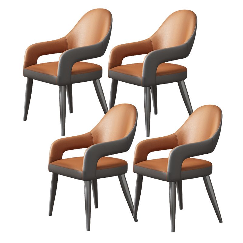 Chaise en métal de style nordique à l'arrière à l'arrière-cuisine chaise du bras pour la salle à manger