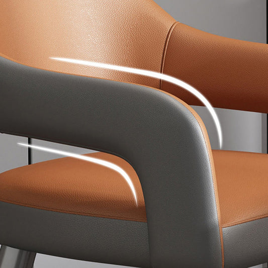 Silla de metal de estilo nórdico silla de comedor de cocina abierta para comedor para comedor