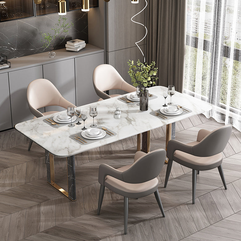 Chaise en métal de style nordique à l'arrière à l'arrière-cuisine chaise du bras pour la salle à manger