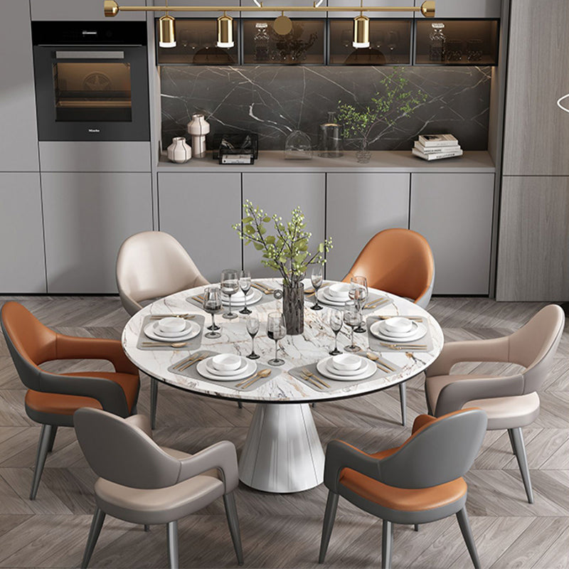 Noordse stijl metalen stoel open rug dineerstoel voor eetkamer