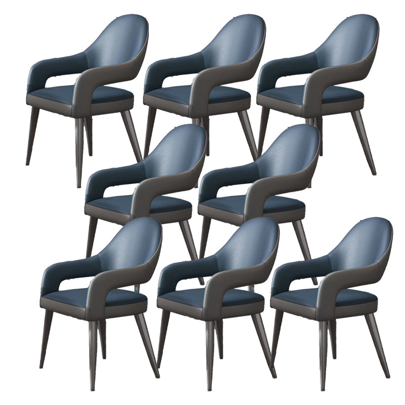 Noordse stijl metalen stoel open rug dineerstoel voor eetkamer