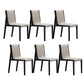 Modern Wood Glam Dining Chair Side Open Back Chair for Kitchen Black-White 6 Piece Set Clearhalo 'Dining Chairs' 'Dining Tables & Seating' 'dining_chair' 'furn' 'furn_dining_chair' 'Furniture' 'Kitchen & Dining Furniture' 7553134