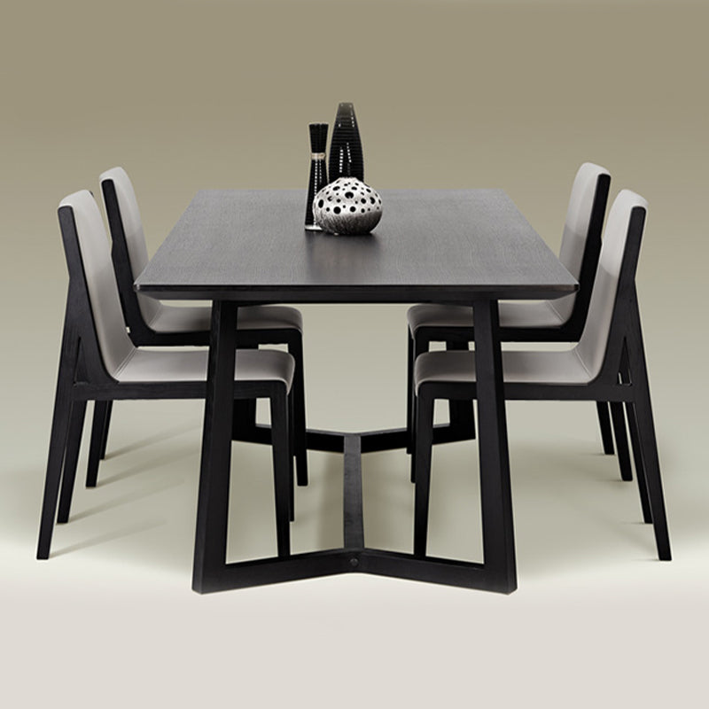 Modern Wood Glam Dining Chair Side Open Back Chair for Kitchen Clearhalo 'Dining Chairs' 'Dining Tables & Seating' 'dining_chair' 'furn' 'furn_dining_chair' 'Furniture' 'Kitchen & Dining Furniture' 7553142