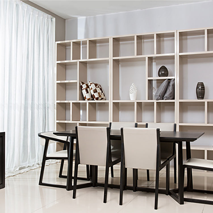 Modern Wood Glam Dining Chair Side Open Back Chair for Kitchen Clearhalo 'Dining Chairs' 'Dining Tables & Seating' 'dining_chair' 'furn' 'furn_dining_chair' 'Furniture' 'Kitchen & Dining Furniture' 7553147