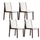 Modern Wood Glam Dining Chair Side Open Back Chair for Kitchen Walnut White 4 Piece Set Clearhalo 'Dining Chairs' 'Dining Tables & Seating' 'dining_chair' 'furn' 'furn_dining_chair' 'Furniture' 'Kitchen & Dining Furniture' 7553148