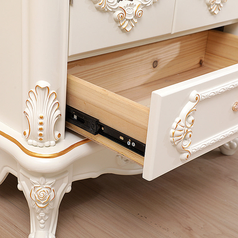 Traditional Glass Doors Display Stand Solid Wood Buffet Cabinet for Dining Room Clearhalo 'Display & China Cabinets' 'display_china_cabinets' 'furn' 'furn_display_china_cabinets' 'Furniture' 'Kitchen & Dining Furniture' 7553164