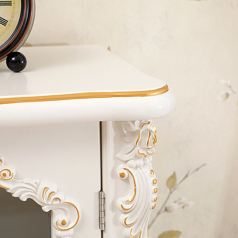 Traditional Glass Doors Display Stand Solid Wood Buffet Cabinet for Dining Room Clearhalo 'Display & China Cabinets' 'display_china_cabinets' 'furn' 'furn_display_china_cabinets' 'Furniture' 'Kitchen & Dining Furniture' 7553169