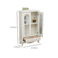 Traditional Glass Doors Display Stand Solid Wood Buffet Cabinet for Dining Room Clearhalo 'Display & China Cabinets' 'display_china_cabinets' 'furn' 'furn_display_china_cabinets' 'Furniture' 'Kitchen & Dining Furniture' 7553172