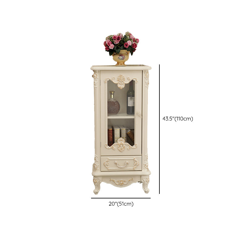 Traditional Glass Doors Display Stand Solid Wood Buffet Cabinet for Dining Room Clearhalo 'Display & China Cabinets' 'display_china_cabinets' 'furn' 'furn_display_china_cabinets' 'Furniture' 'Kitchen & Dining Furniture' 7553174