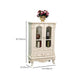 Traditional Glass Doors Display Stand Solid Wood Buffet Cabinet for Dining Room Clearhalo 'Display & China Cabinets' 'display_china_cabinets' 'furn' 'furn_display_china_cabinets' 'Furniture' 'Kitchen & Dining Furniture' 7553175