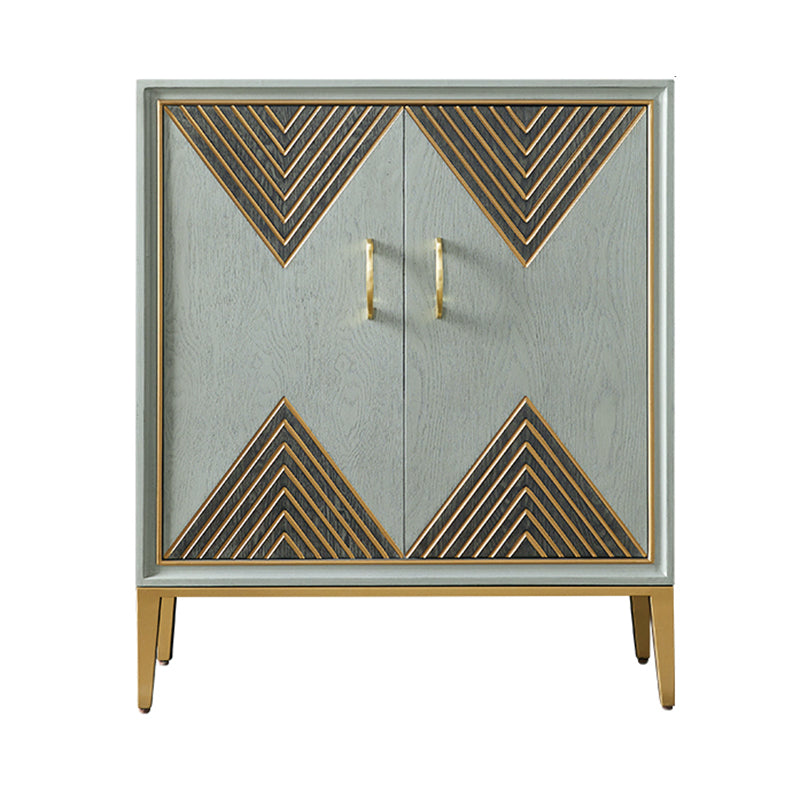 Zeitgenössischer Essserver, der Holzbuffet -Server mit Türen für Wohnzimmer entwickelt hat