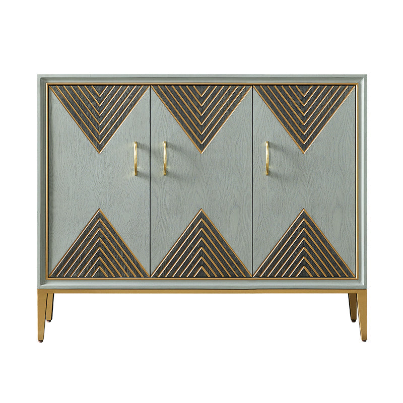 Zeitgenössischer Essserver, der Holzbuffet -Server mit Türen für Wohnzimmer entwickelt hat