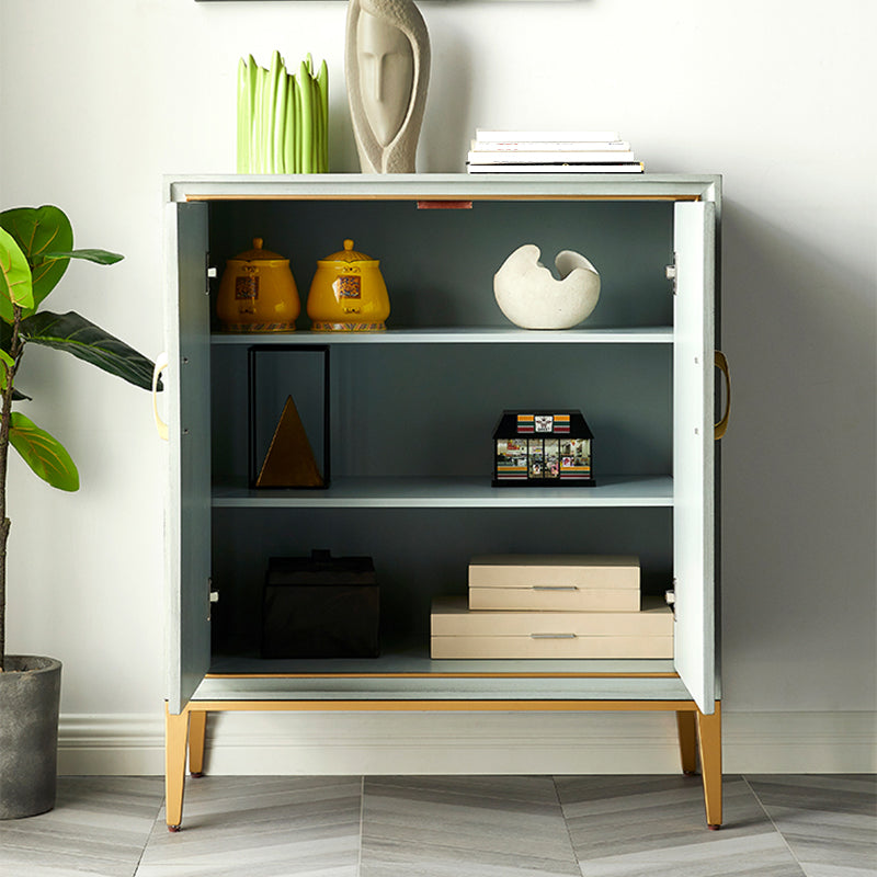 Zeitgenössischer Essserver, der Holzbuffet -Server mit Türen für Wohnzimmer entwickelt hat