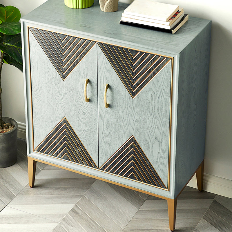 Zeitgenössischer Essserver, der Holzbuffet -Server mit Türen für Wohnzimmer entwickelt hat