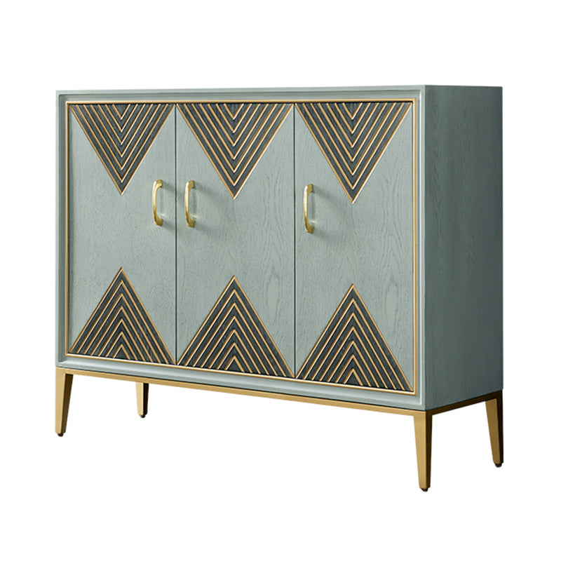 Zeitgenössischer Essserver, der Holzbuffet -Server mit Türen für Wohnzimmer entwickelt hat