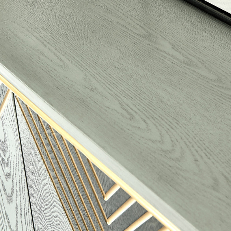 Zeitgenössischer Essserver, der Holzbuffet -Server mit Türen für Wohnzimmer entwickelt hat