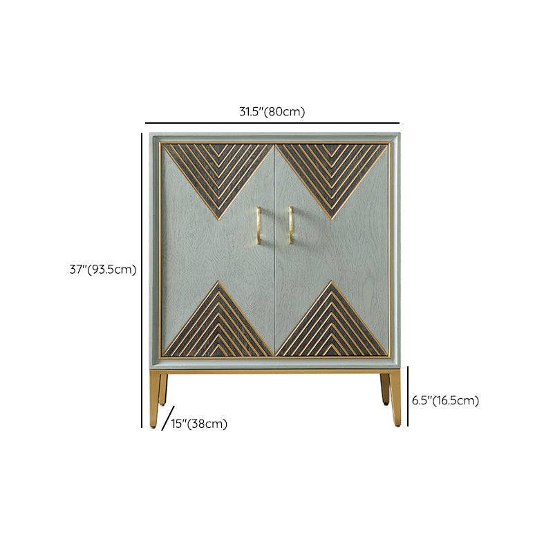 Zeitgenössischer Essserver, der Holzbuffet -Server mit Türen für Wohnzimmer entwickelt hat