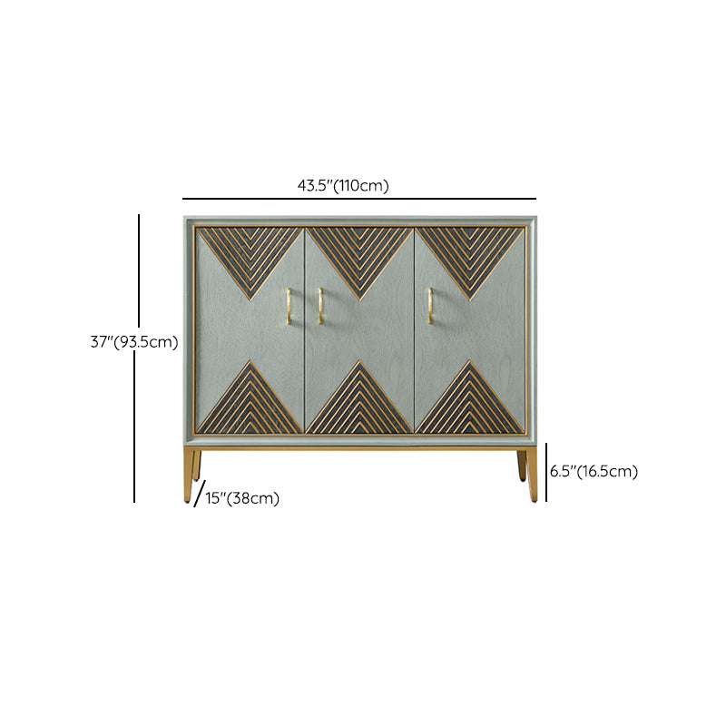 Zeitgenössischer Essserver, der Holzbuffet -Server mit Türen für Wohnzimmer entwickelt hat