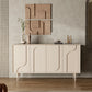 Tavolo da sideboard in legno ingegnerizzato contemporaneo con porte per soggiorno