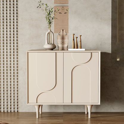 Tavolo da sideboard in legno ingegnerizzato contemporaneo con porte per soggiorno