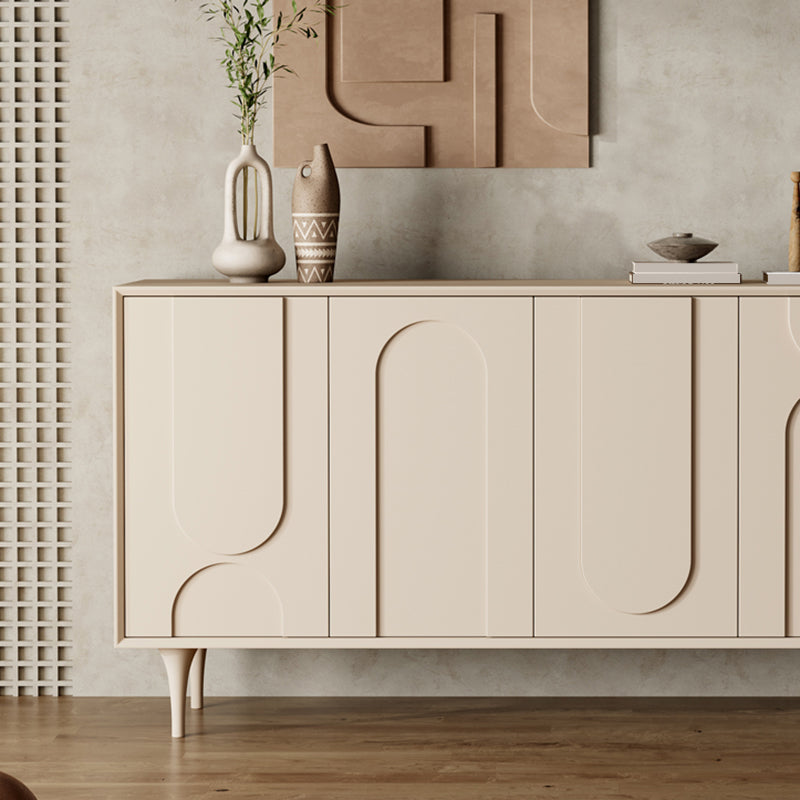 Tavolo da sideboard in legno ingegnerizzato contemporaneo con porte per soggiorno
