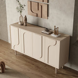 Tavolo da sideboard in legno ingegnerizzato contemporaneo con porte per soggiorno
