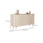 Tavolo da sideboard in legno ingegnerizzato contemporaneo con porte per soggiorno