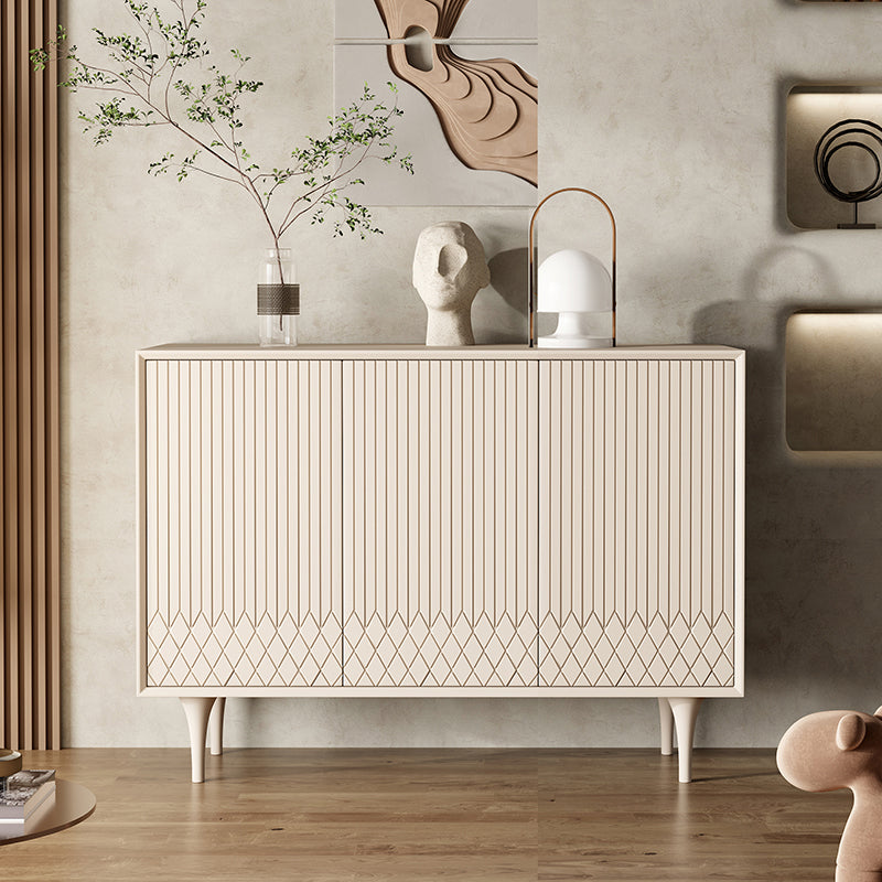 現代のサイドボードキャビネットは、キッチン用のドア付きの木製サイドボードテーブルを設計しました