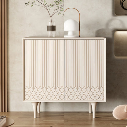 現代のサイドボードキャビネットは、キッチン用のドア付きの木製サイドボードテーブルを設計しました