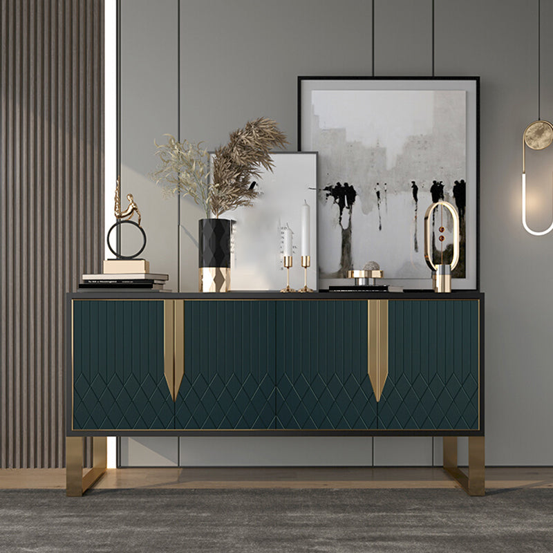 Contemporary Buffet Table Engineered Wood Sideboard Table with Doors for Kitchen Clearhalo 'buffet_sideboard' 'Buffets & Sideboards' 'furn' 'furn_buffet_sideboard' 'Furniture' 'Kitchen & Dining Furniture' 7553359