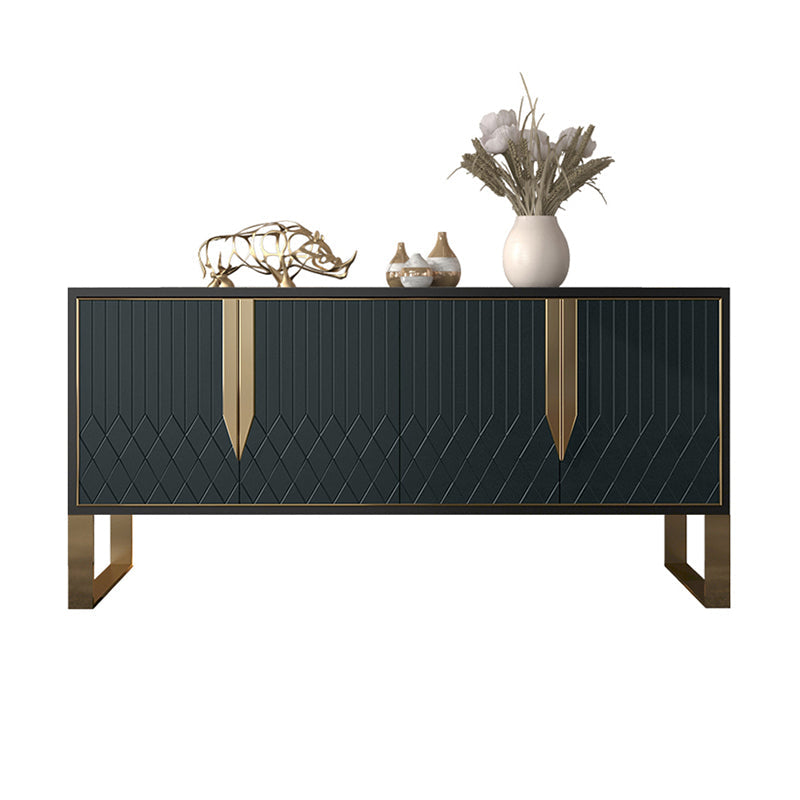 Contemporary Buffet Table Engineered Wood Sideboard Table with Doors for Kitchen Clearhalo 'buffet_sideboard' 'Buffets & Sideboards' 'furn' 'furn_buffet_sideboard' 'Furniture' 'Kitchen & Dining Furniture' 7553367