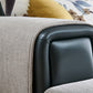Modern Gray Cushions Sofa & Chaise 5-Seater 139.37" L Square Arm Sectional Sofa Clearhalo 'furn' 'furn_sectionals' 'Furniture' 'Living Room Furniture' 'Sectionals' 7561689