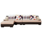 Section des sections contemporaines de 5 places * tissu en chaise et cuir SOPEAU DE RETUATION DU BACK LOBE