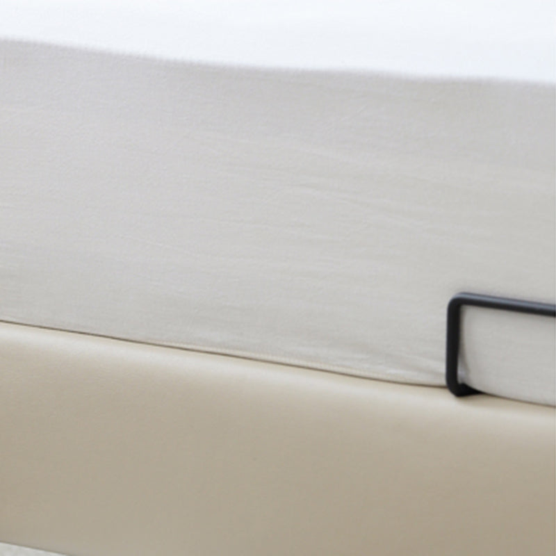 Leather Standard Bed Contemporary Wood Frame Bed with Upholstered Headboard Clearhalo 'Bedroom Furniture' 'Beds' 'furn' 'furn_beds' 'Furniture' 7561780