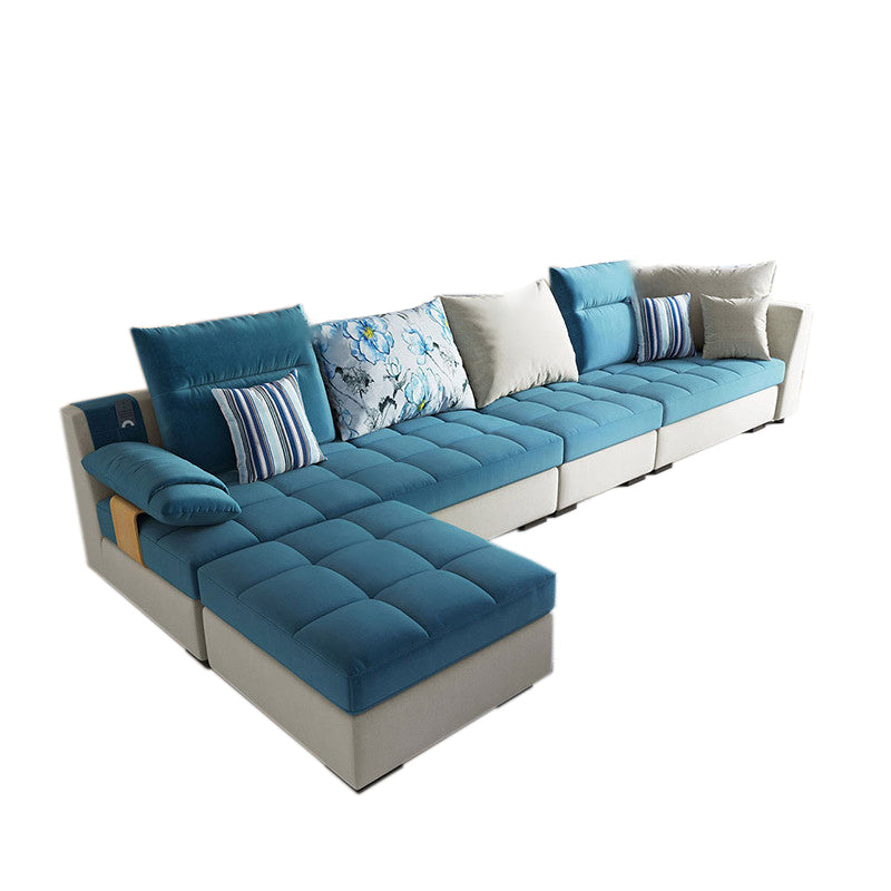 Cuscino contemporaneo Top ARM Sezione divano di divano di velluto sezionale