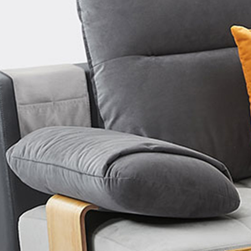 Cuscino contemporaneo Top ARM Sezione divano di divano di velluto sezionale