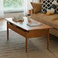 Farmhouse 4 Legs Coffee Table Solid Wood Cocktail Table with 2 Storage Drawers Clearhalo 'Coffee & Accent Tables' 'Coffee Tables' 'coffee_tables' 'furn' 'furn_coffee_tables' 'Furniture' 'Living Room Furniture' 7561893