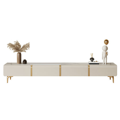 Enclosed Storage TV Media Console Glam Stand Console with 4 Drawers 79"L x 16"W x 16"H Clearhalo 'furn' 'furn_tv_stands_entertainment_centers' 'Furniture' 'Living Room Furniture' 'TV Stands & Entertainment Centers' 'TV Stands & Media Storage Furniture' 'tv_stands_entertainment_centers' 7566247