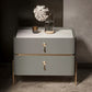 Drawer Storage Bed Nightstand Glam Bedside Cabinet for Bedroom Grey 1 Piece Stone Clearhalo 'Bedroom Furniture' 'furn' 'furn_night_stand' 'Furniture' 'night_stand' 'Nightstands' 7566281