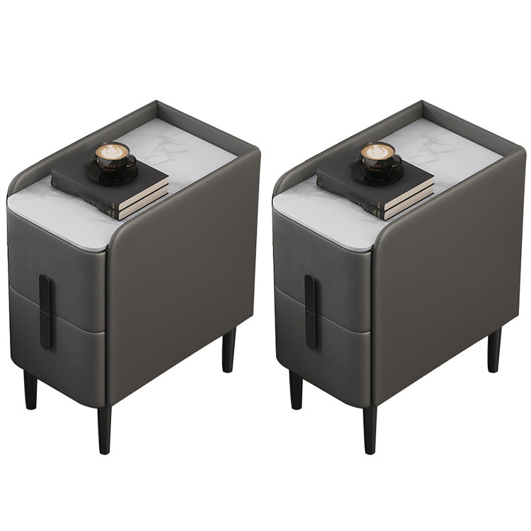 Tableuse de chevet de lit en pierre classique armoire de chevet moderne avec tiroirs