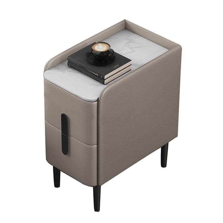 Tableuse de chevet de lit en pierre classique armoire de chevet moderne avec tiroirs