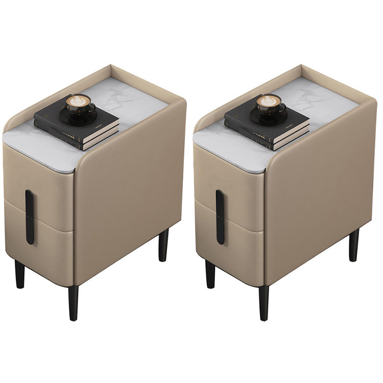 Tableuse de chevet de lit en pierre classique armoire de chevet moderne avec tiroirs