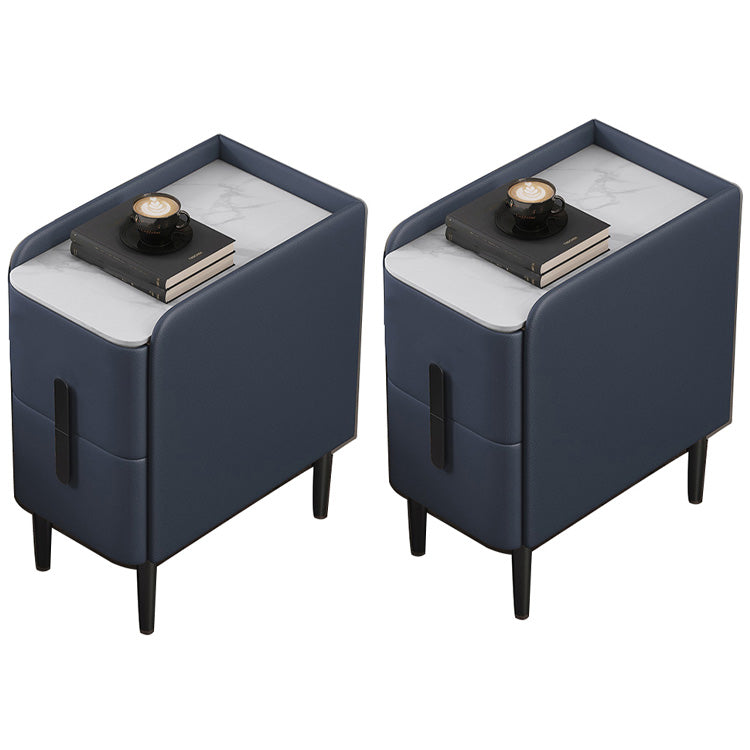 Tableuse de chevet de lit en pierre classique armoire de chevet moderne avec tiroirs