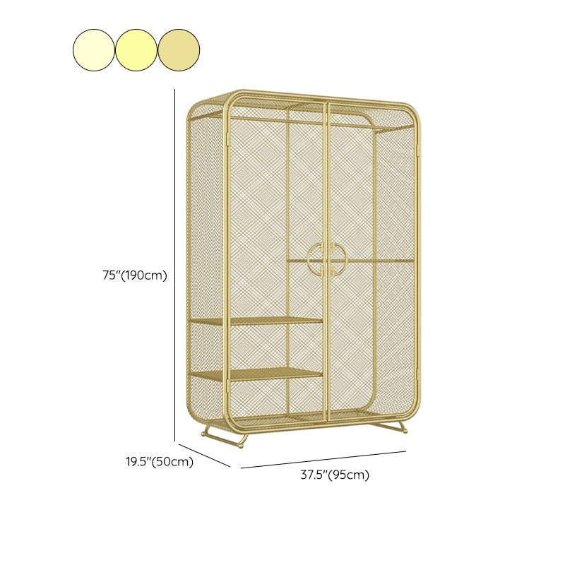 Armadio in metallo camera da letto Armadio rettangolare del guardaroba rettangolare