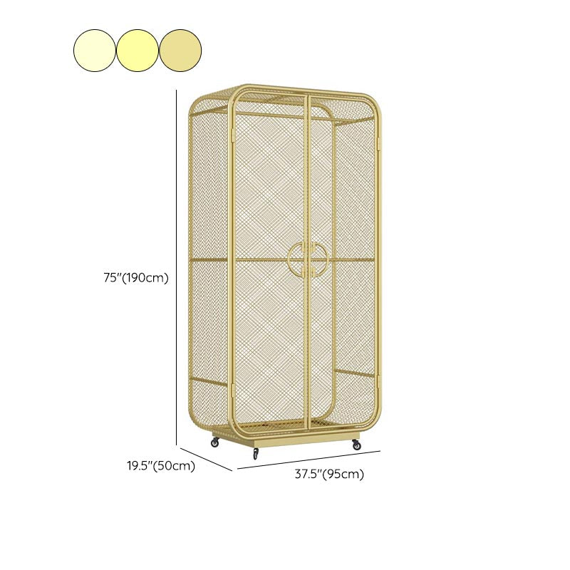 Armadio in metallo camera da letto Armadio rettangolare del guardaroba rettangolare