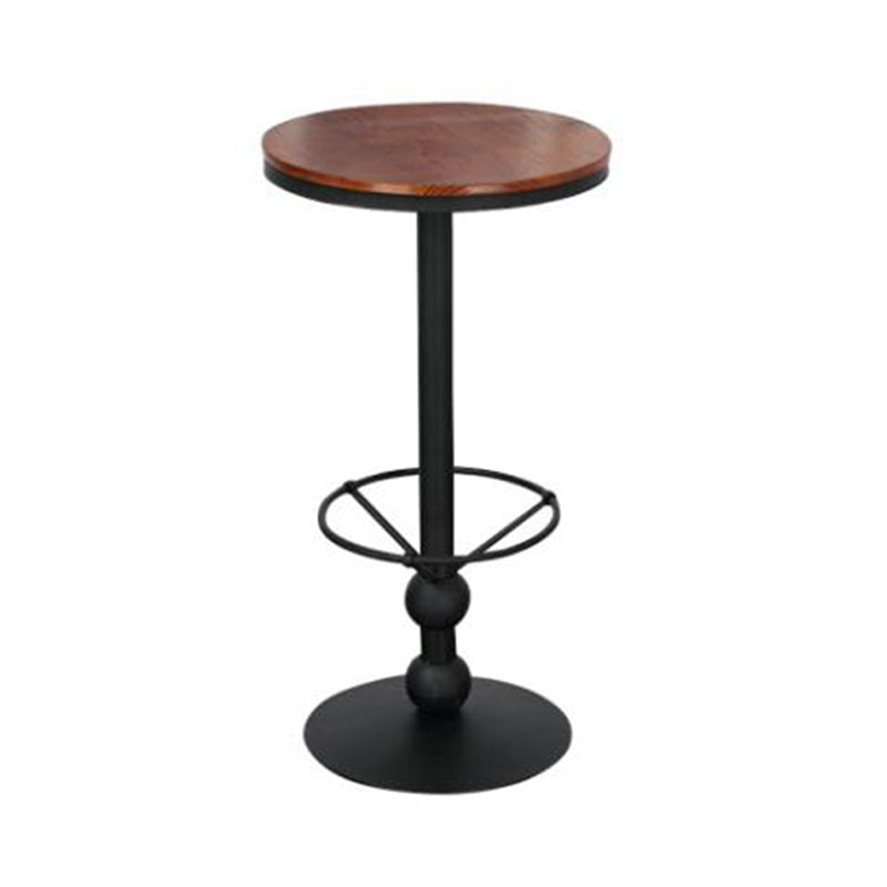 Industrial Style Home Furniture 1/3 Pcs Wood Round Table Set Clearhalo 'Bar Furniture' 'furn' 'furn_home_bar_bar_sets' 'Furniture' 'Home Bars & Bar Sets' 'home_bar_bar_sets' 'Kitchen & Dining Furniture' 7567415