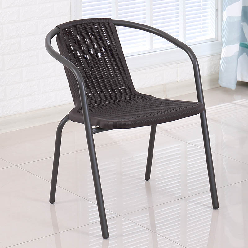 Sedia a braccio da pranzo contemporaneo gambe in metallo interno sedia da pranzo