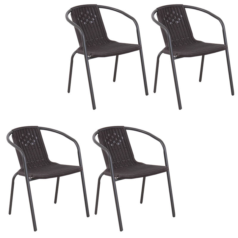 Sedia a braccio da pranzo contemporaneo gambe in metallo interno sedia da pranzo