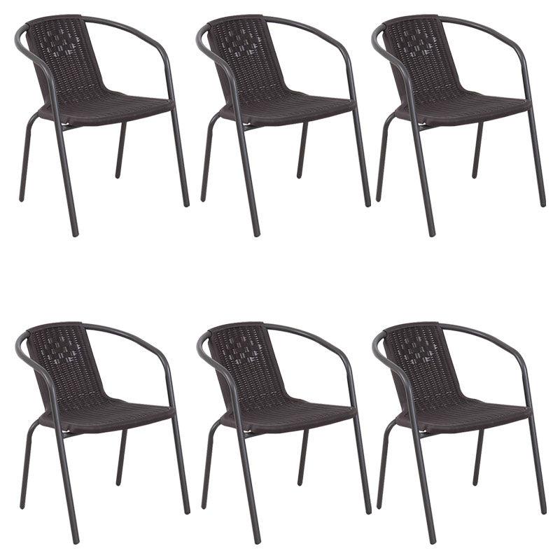 Sedia a braccio da pranzo contemporaneo gambe in metallo interno sedia da pranzo