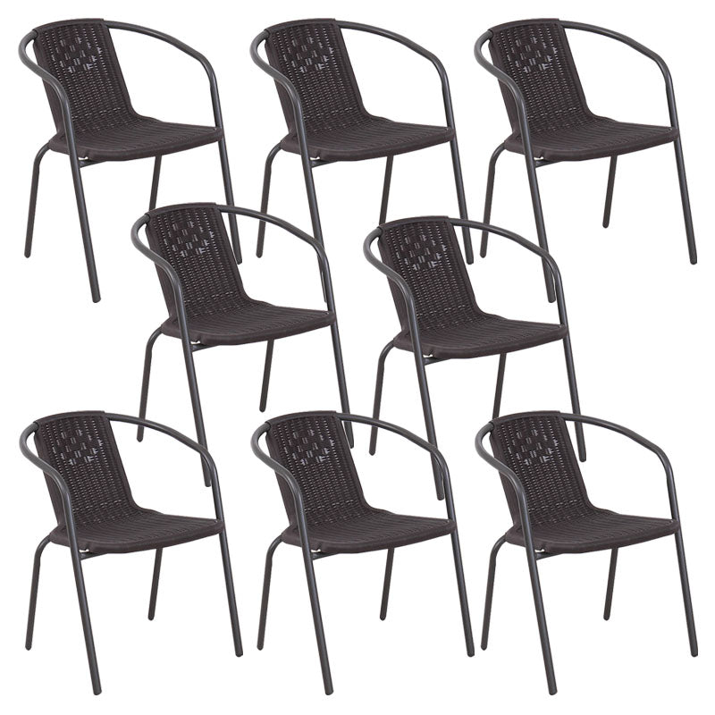 Sedia a braccio da pranzo contemporaneo gambe in metallo interno sedia da pranzo